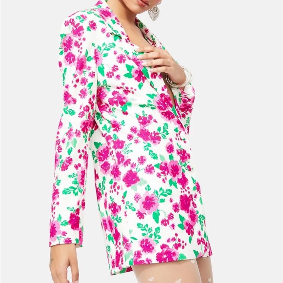 For Love & Lemons Tanner Blazer- Carnation - Picture 6 of 10